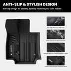 LASFIT Floor Mats&Trunk Mat for Toyota RAV4 2019-2025(Not Fit Hybrid) All Weather TPE Custom Fit Floor Liner for Toyota RAV 4 LE/XLE/Limited/TRD/Adventure Full Set Accessories, Lifespan 5 Years+,Black