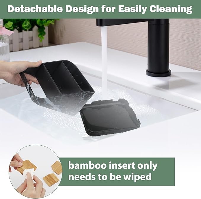 Chintu Toothbrush Holders for Bathroom Counter Organizer - 6 Slots Tooth Brushing Holder for Family Kids, Electric Toothbrush