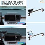 Aunginsy Dashboard Phone Holder Compatible with Ford Maverick 2022-2024, 8-inch Navigation Screen Upper Panel Fixed Clip 360° Rotation Mobile Phone Bracket for Most Cell Smartphone Mount Accessories