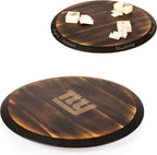 PICNIC TIME NFL Unisex NFL Lazy Susan Serving Tray, Wooden Turntable Round Charcuterie Board, Cheese Serving Platter