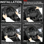 GIANT PANDA Steering Wheel Cover for Toyota, Auto Car Steering Wheel Cover for Toyota Highlander Rav4 Corolla Camry,Standard 