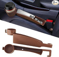 2PCS Car Seat Gap Filler Organizer, Console Side Organizer, Seats Gap Organizer with Phone Holder, Multifunctional Car Seat Filler Gap Space Prevents Things Dropping for Most Vehicles (Orange)