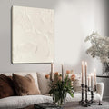 CHUDANHAO Abstract Hand Painted Wall Art Beige Wall Decor Line Hanging Art 32"x40" Large Artwork for Living Room Office Decor
