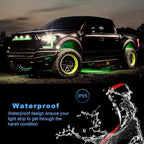 Livtee Underglow LED Lights Kit, RGB Strip Lights with App Control for Music and DIY Modes, Under Glow Kit for Cars, Vans, SUVs, and Trucks