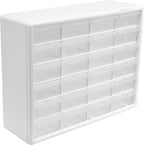 Akro-Mils 24-Drawer Plastic Drawer Storage Cabinet for Garage Organization, Bead Organizer, Building Bricks Storage, Teacher 