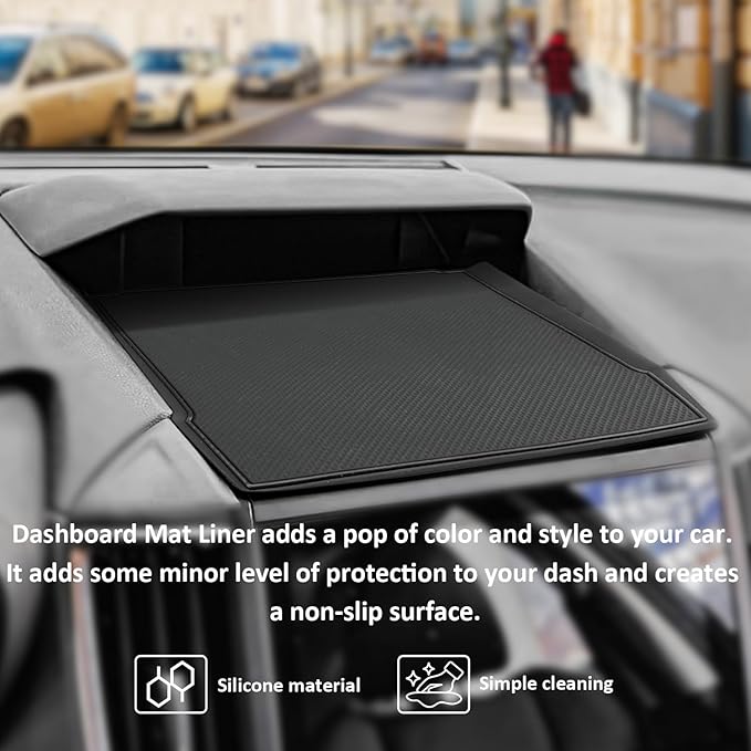 Auovo Dashboard Mat Compatible with Subaru Crosstrek Accessories 2018-2023 Forester 2019-2024 XV Impreza 2018-2023 Car Interi