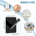 Jetec 12 Pieces Acrylic Wall Mounted Coat Hooks Hat Rack Robe Single Organizer Adhesive Clear Wall Hook Decorative for Clothe