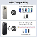 Itramax Magnetic Golf Cart Phone Holder for iPhone 17 Air,Alloy Golf Cart Phone Mount,Dual Sided Magnetic Ring Stand for iPhone 16 Pro Max Plus 15 14 13 12 Mini,Mag/Safe Case,EZGO,Club Car,Yamaha,Icon