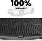 LASFIT Cargo Mat for Subaru Crosstrek 2016-2017/XV Crosstrek 2013-2015/Impreza 2012-2016(Impreza not fit Seden),All Weather TPE Custom Fit Easy Clean Durable Trunk Mat for Subaru Cargo Liner,Black
