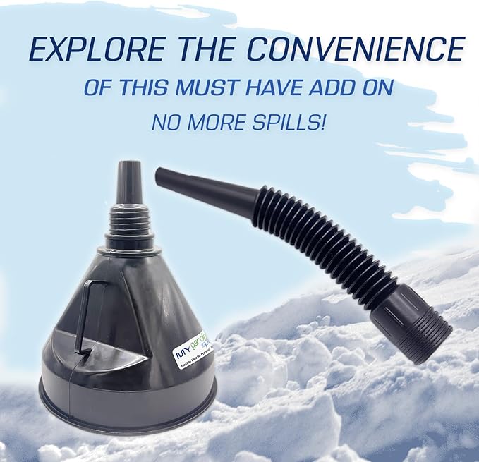 Rain-X De-Icer Windshield Washer Fluid -25F 1 Gallon - Ultimate Visibility, Protection Plastic Funnel Spout for Easy Pouring 