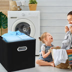STOREONE Fabric Storage Bins Cubes Baskets Containers-(11X11X11) with Dual Handles Cube Storage Organizer Bins for Shelf Clos