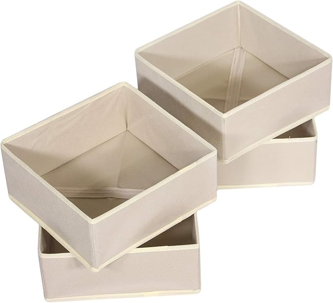 DIOMMELL 9 Pack Foldable Cloth Storage Box Closet Dresser Drawer Organizer Fabric Baskets Bins Containers Divider for Clothes