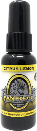 BluntPower (Citrus Lemon, 1 Pack) Concentrated Air Freshener for Room and Car Spray - Oil-Based Diffuser Spray Bottle - Long-