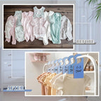 Patelai 14 Pcs Blank Wooden Clothing Rack Divider with Marker Pen Closet Blank Organizers Hanger Separators Hanging Closet Di