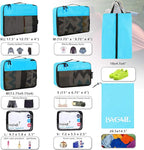 BAGAIL 8 Set/9 Set Packing Cubes Luggage Packing Organizer for Travel, Suitcase Packing Bags for Travel Accessories