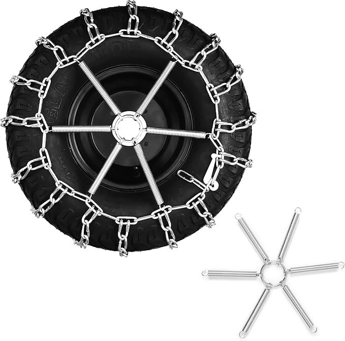 1 Pair Tire Chain Tensioners Snow Chain Tensioners for Lawn Tractor, Garden Tractor Rider, Snow Blower(18x8.5-8, 18x9.5-8, 20