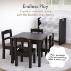 Humble Crew 9-Bin Toy Organizer – Journey Natural Espresso with White Plastic Bins, 3-Tier Storage Solution for Kids' Playroo