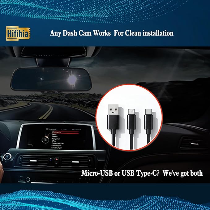 Plug & Play Dashcam Power Adapter (5-pin Type F) Compatible with Ford 2020-2026 Mustang Mach-E, Bronco Sport, Explorer Edge, 