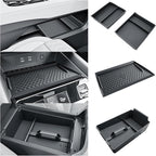 BIBIBO 4Pack for 2025 2026 Nissan Murano Center Console Organizer 2025+ Nissan Murano Console Armrest Tray+Wireless Charging Mat +Under Console Trays 2025 Murano Insert Organizer 2025 Murano