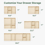 Kootek 16 Pack Drawer Organizer Clothes, Dresser Drawer Organizers for Clothing Fabric Foldable Closet Organizers and Storage