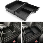 for Center Console Armrest Organizer Tray ABS Materials Compatible with 2007–2013 Chevrolet Silverado/Sierra/Yukon&Yukon XL/Tahoe/Suburban/Avalanche–Jump Seats