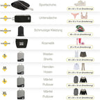 Compression Packing Cubes 8 Set, Dual Zipper Compression Packing Cubes for Travel, See-Through Mesh Packing Bags for Suitcase