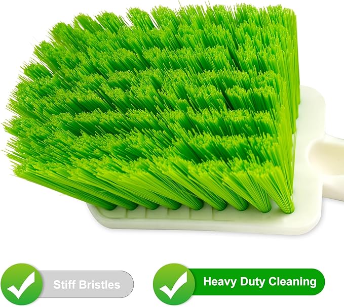 ITTAHO 2 Pack Car Wash Brush, Tire Brush for Cleaning Tires, Soft & Stiff Bristle Wheel Cleaner, Car Cleaning Supplies for Wh