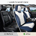 Coverado Car Seat Covers, Front Covers for Cars, Car Seat Cover Front Seats, Automotive Seat Cover, Waterproof, Leather Car S
