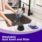 BLACK+DECKER dustbuster Reveal Pet Hair Vacuum, Hand Held Vacuum Cordless Portable for Home and Car, Rechargeable, LED Light,