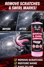 16 Fl. Oz Large Size Scratch Remover for Cars – Removes Swirls & Light Scratches in Minutes – Clear Coat Safe Car Polish Compound – Easy Hand Application Paint Restorer- No Buffer Needed