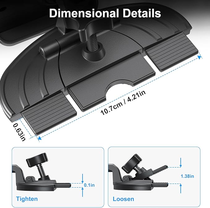 PLDHPRO CD Slot Tablet Car Mount for 5.1-15.6'' Devices, Universal iPad Holder for Car, Adjustable CD Player Phone Mount Compatible with iPhone, iPad, Galaxy Tab, Samsung Z fold, Navigation Gadget