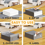 SpaceAid 12 Pack Bed Sheet Organizers and Storage, Foldable Sheet Organizer for Linen Closet, Sheets Set Folder Keeper with W