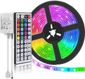 SUPERNIGHT LED Strip Lights 16.4FT SMD 5050 Waterproof 300LEDs RGB Flexible LED Light Strip Rope + 44Key IR Remote Controller for Bedroom TV Backlight Christmas Valentines(Not Include Power Adapter)