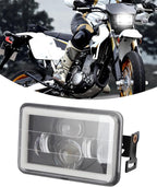 LED Headlight Light Bar Kit with Mounting Bracket for Suzuki DR650S DR650SE DRZ400 DRZ400S DRZ400SM - 4800LM High/Low Beam, 6