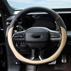 Valleycomfy Microfiber Leather Steering Wheel Cover Large-Size for F150 F250 F350 Ram 4Runner Tacoma Tundra Range Rover Model