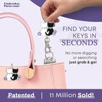 Women’s Bag Charm Key Finder, Car Keychain Hook, Cute Purse Organizer & Tote Bag Accessories, Gifts for Mom - Original