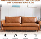 Light Brown Leather Recoloring Balm with 100ml Mink Oil,Leather Couch Scratch Remover,Leather Repair kit for Vinyl Furniture 