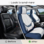 Coverado Seat Covers, Car Seat Covers Front Seats, Leather Seat Covers for Cars, Car Seat Protector Waterproof, Car Seat Cush