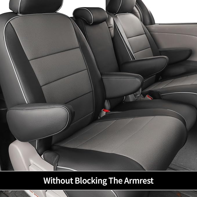 EKR Sienna Seat Covers for 2011-2020 Toyota Sienna LE,XLE, SE,XLE Premium 2nd Row 4/2/4 Split,8 Seats,Waterproof Car Seat Cov