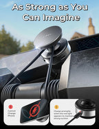 LISEN Suction Phone Mount, Content Creator Vlogging Portable Super Stable Electric Vacuum Magnetic Phone Holder, 360 Adjustable Travel Multi-Scene TikTok for iPhone 17 Pro Max Air 16e 16 15 Kits