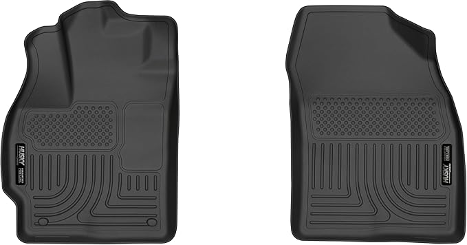 Husky Liners Weatherbeater Floor Mats | Fits 2010-2014 Toyota Prius | Front Row, 2-pc Black - 13491