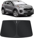TINGLU Sun Shade for Kia Sportage 2018-2022 Accessories Windshield Sun Shade Window Shade UV Rays Protection Sun Visor Cover with Steering Wheel Sunshade Storage Bag