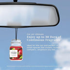 Yankee Candle Car Jar Ultimate Hanging Air Freshener, Macintosh Scent, Neutralizes Odors, Up to 30 Days