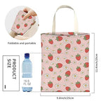 Cute Car Trash Can, Hanging Canvas Car Back Seat Organizer and Storage Bag, Funny Car Trash Bag For Travelling, Outdoor Cute Pink Strawberry Flowers