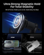 Anker Prime MagSafe Car Mount Charger, Qi2 25W Certified Wireless Car Charger with TEC Cooling, Strong Magnets, Air Vent Mount for iPhone 17-12 Series (Check Vent Compatibility, Includes 60W Adapter)