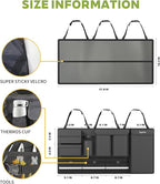 Backseat Hanging Trunk Organizer for SUVs, Cars, Trucks & MPVs | Multi-Pocket Storage with Anti-Slip Straps | Space-Saving Auto