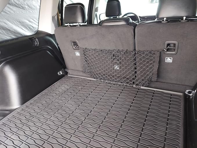 Trunk Rear Seats Organizer Cargo Net for Jeep Grand Cherokee L WL 2021-2025 - Envelope Style Cargo Net for SUV - Premium