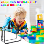 8 Packs XL Toy Storage Bags, Reusable Clear PVC Board Game Storage, Toy Storage Organizer Bags with Zipper for Building Block