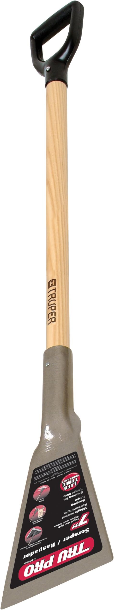 Truper 31760 7-Inch Forged Heavy Duty Scraper, D-Handle, 42-Inch