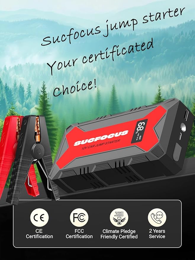 Car Battery Jump Starter 4000A Battery Jumper Starter Portable (for 9.0L Gas or 7.0L Diesel Engine) Jump Box Jump Starter